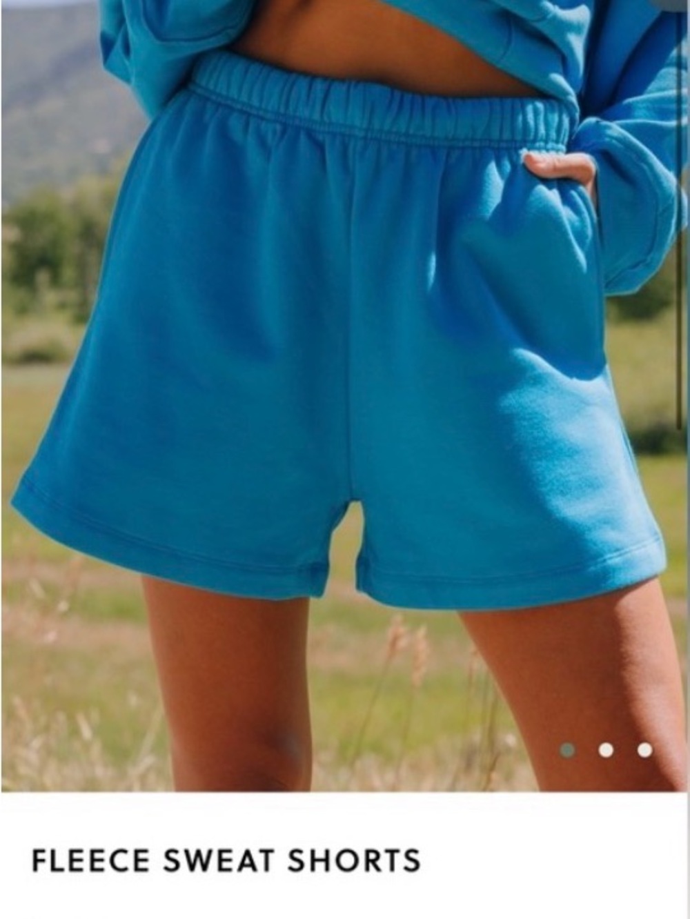 Daily Drills Fleece Sweat Shorts - Blue